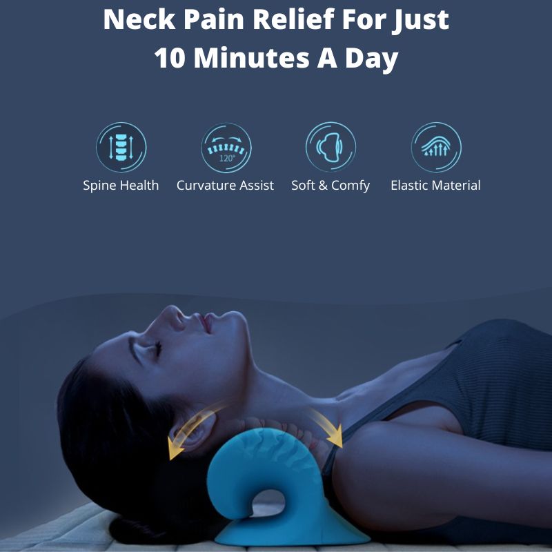 Cervical Neck Stretcher — Traction Pillow for Neck Tension Relief