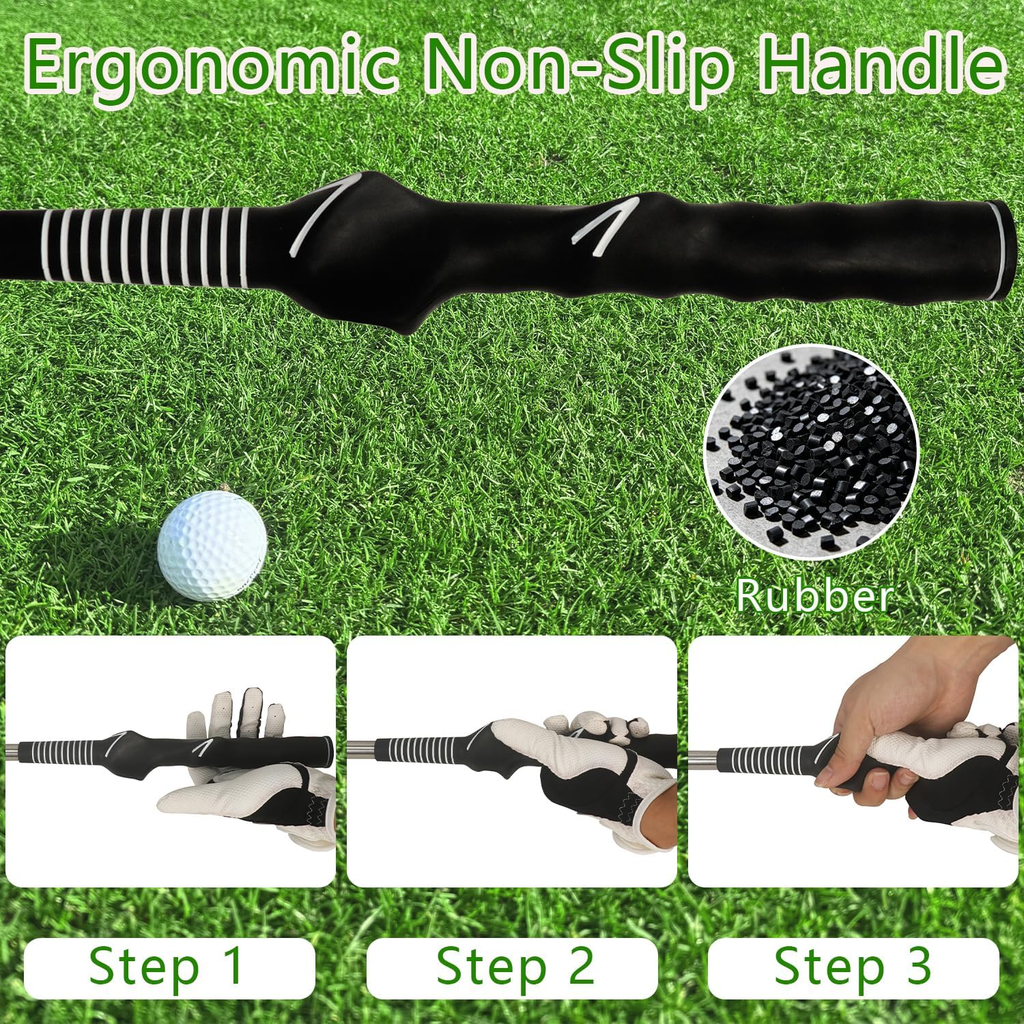 Golf Swing Trainer with Click Feedback — Grip & Rhythm Training Aid