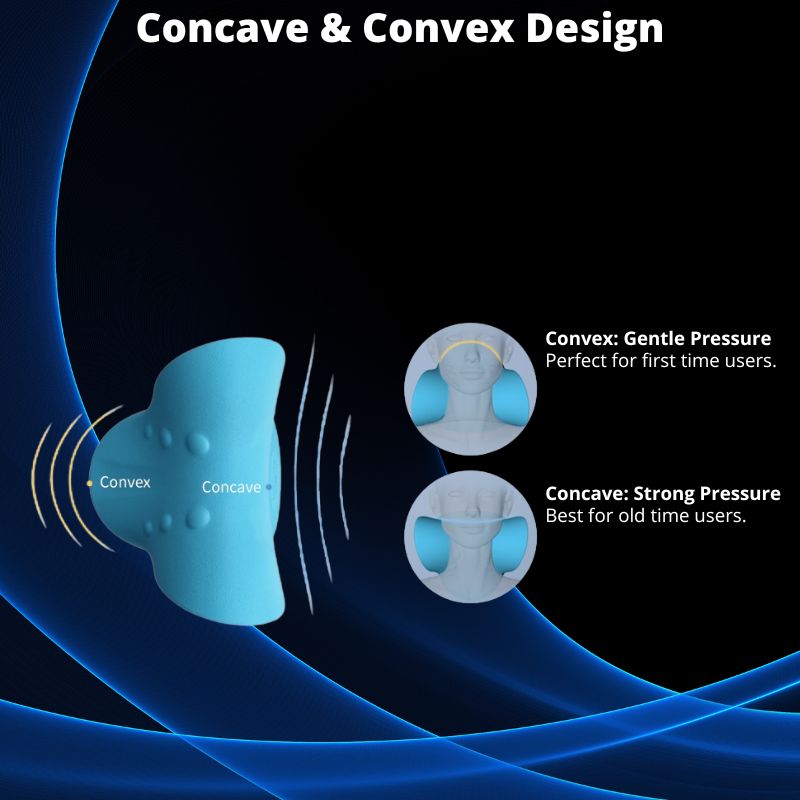 Cervical Neck Stretcher — Traction Pillow for Neck Tension Relief