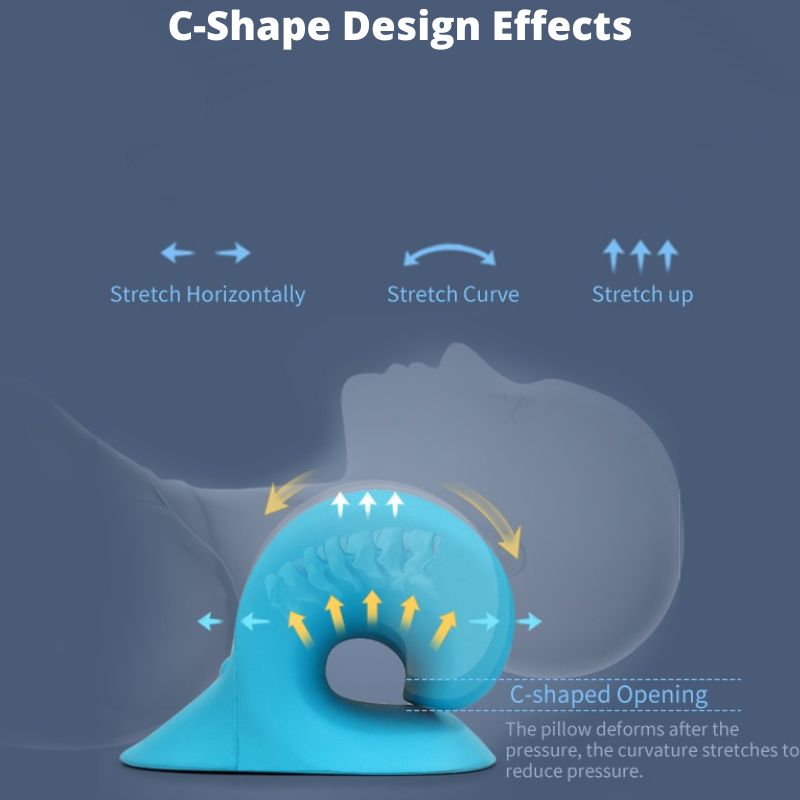Cervical Neck Stretcher — Traction Pillow for Neck Tension Relief