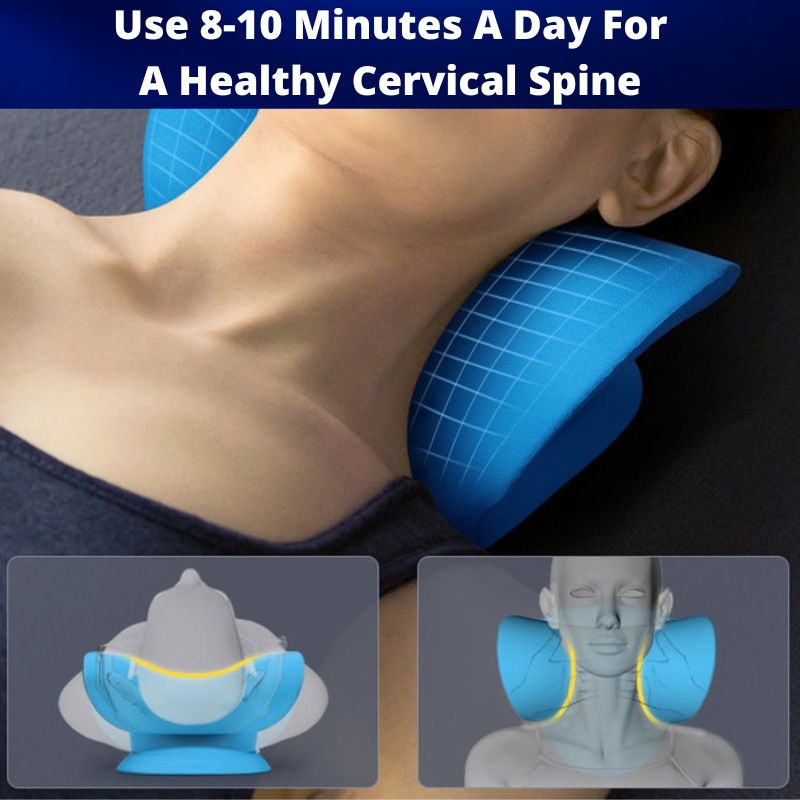 Cervical Neck Stretcher — Traction Pillow for Neck Tension Relief