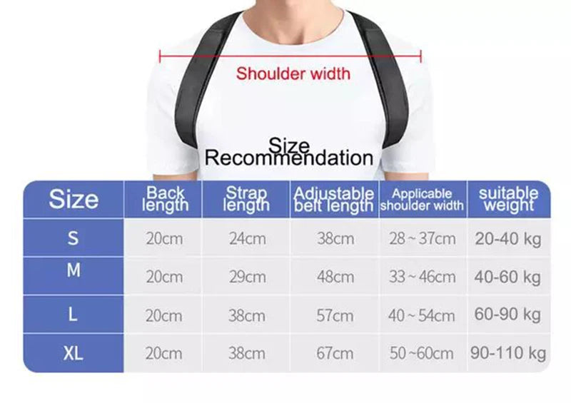 Adjustable Posture Corrector Back Brace — For Men & Women